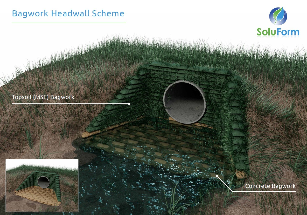 Soluform Bagwork headwall